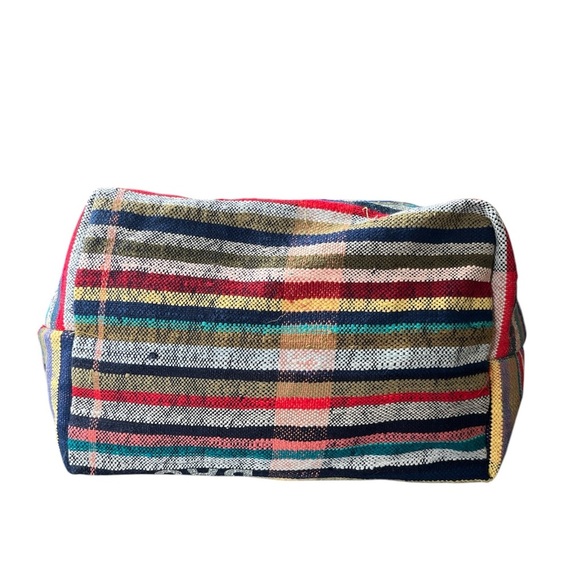 Anthropologie Maud Fourier Reversible Striped Tote NWT Colorful Serape Bag - Picture 7 of 16